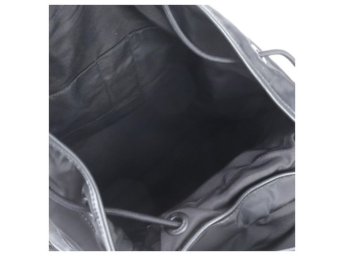 Coach Terrain Trek Perforated Leather Backpack Shoulder Bag Black - view 7
