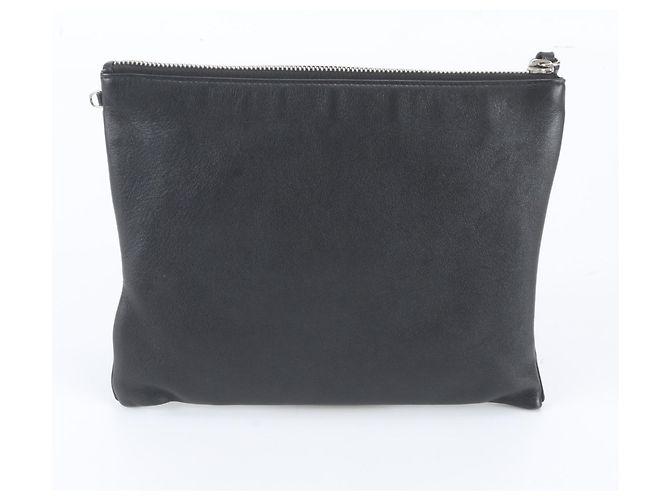 Borsa a pochette in pelle nera Christian Dior Nero - vista 2