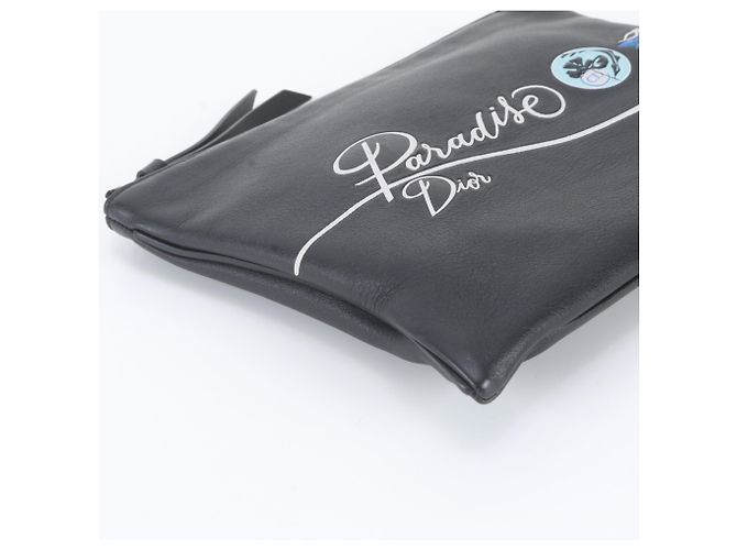 Borsa a pochette in pelle nera Christian Dior Nero - vista 5