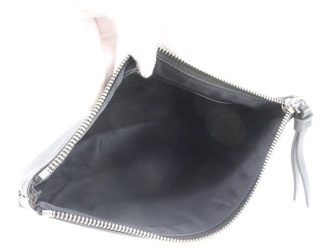 Borsa a pochette in pelle nera Christian Dior Nero - vista 6