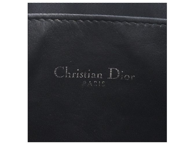 Borsa a pochette in pelle nera Christian Dior Nero - vista 7