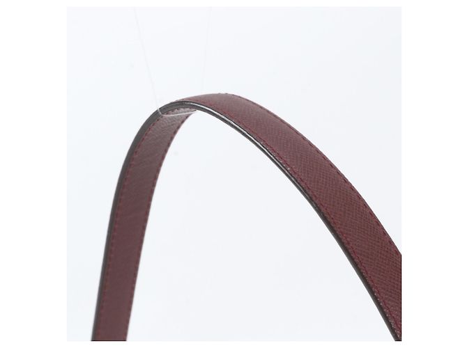 Borsa a tracolla Burberry Nova Check in pelle e tela Rosso Beige Bordò - vista 2