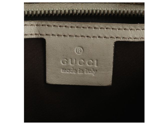 Gucci GG Supreme Leder-Tote-Bag Beige - Ansicht 8