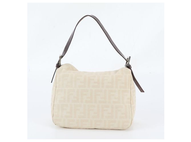 Borsa a tracolla Fendi Zucca Mamma Bucket Baguette Marrone Crudo - vista 3