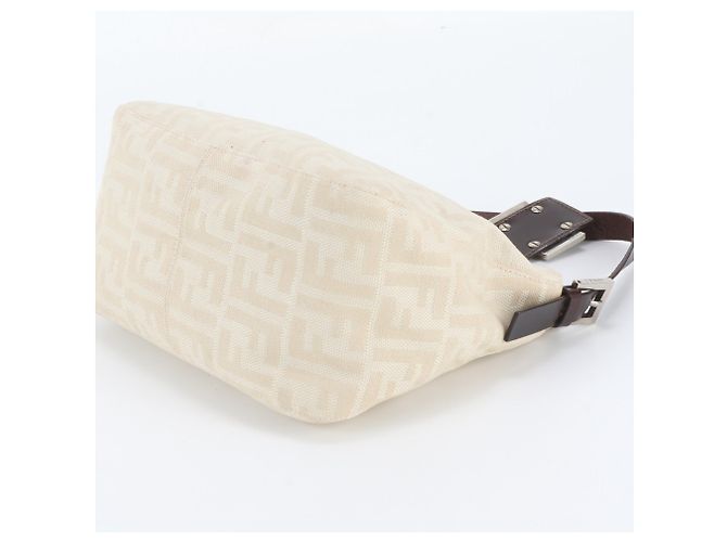 Borsa a tracolla Fendi Zucca Mamma Bucket Baguette Marrone Crudo - vista 4