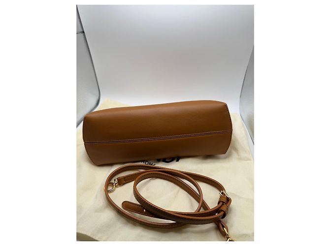 Borsa Fendi Peekaboo in pelle marrone - vista 4