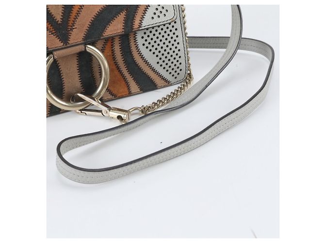 Chloé Chloe Faye Borsa a tracolla e spalla in pelle Multicolore - vista 2