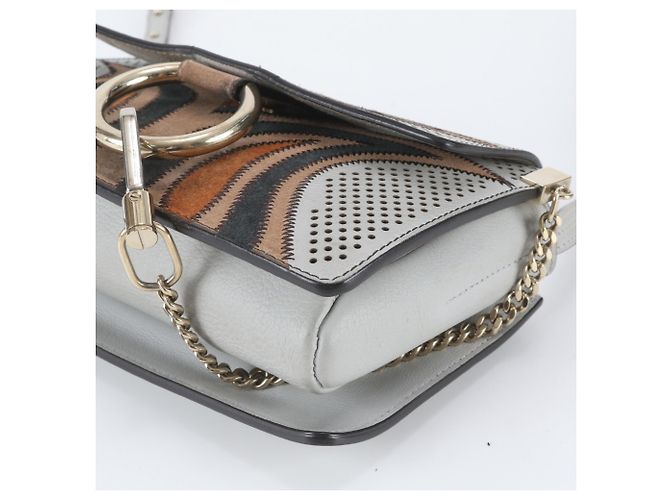 Chloé Chloe Faye Borsa a tracolla e spalla in pelle Multicolore - vista 4