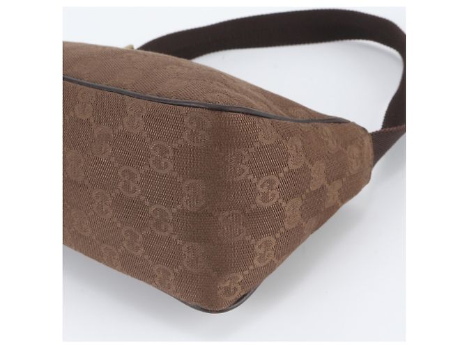 Borsa a tracolla Gucci in tela GG e pelle Marrone - vista 4