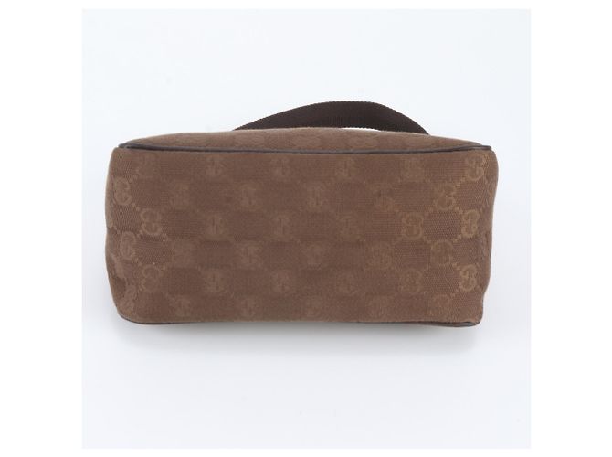 Borsa a tracolla Gucci in tela GG e pelle Marrone - vista 5