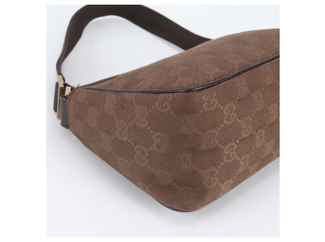 Borsa a tracolla Gucci in tela GG e pelle Marrone - vista 6