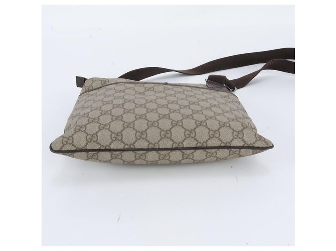 Borsa a tracolla Gucci GG Supreme in pelle Beige - vista 5