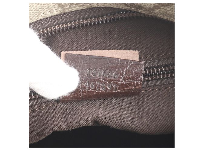Borsa a tracolla Gucci GG Supreme in pelle Beige - vista 9