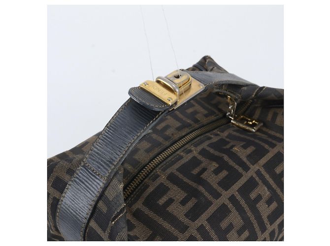 Borsa a mano Fendi Zucca Mini Pouch Beige Blu navy - vista 2