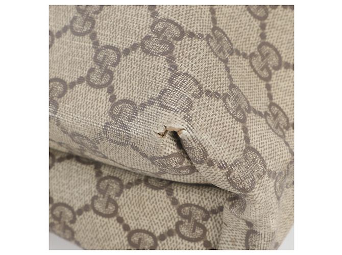 Gucci GG Supreme Sherry Line Ledertote Braun - Ansicht 8