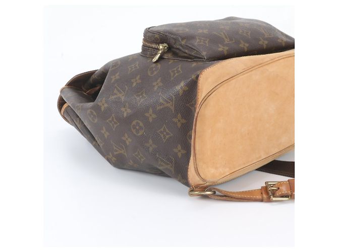 Louis Vuitton Monogram Montsouris GM Leder-Rucksack Braun - Ansicht 5