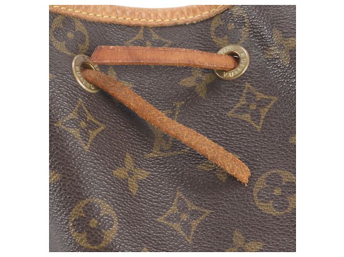 Louis Vuitton Monogram Montsouris GM Leder-Rucksack Braun - Ansicht 8