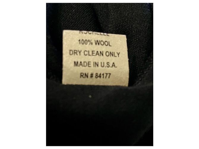 Diane von Furstenberg Wickelkleid schwarze Wolle - Ansicht 6
