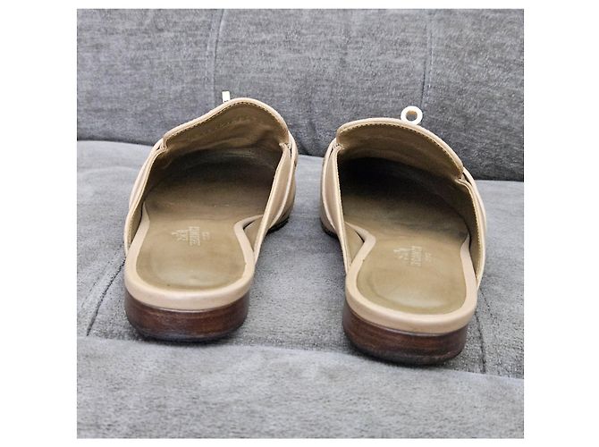 Hermès Beige Leather Mules - view 15