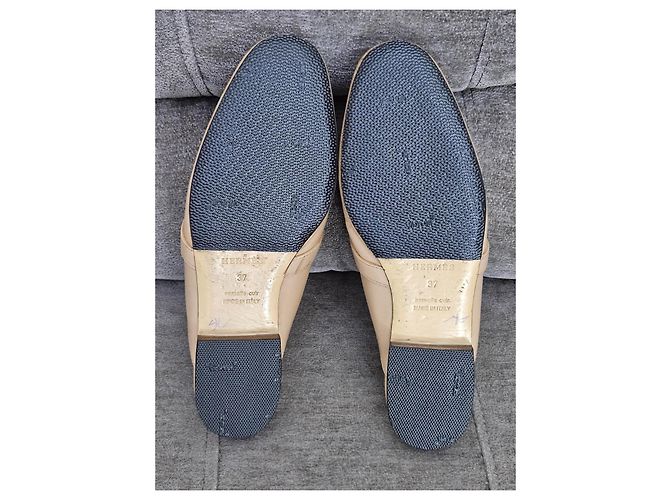 Hermès Beige Leather Mules - view 19