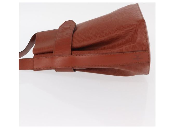 Louis Vuitton Vintage Sac d'Epaule Epi Leather PM Marrone - vista 4