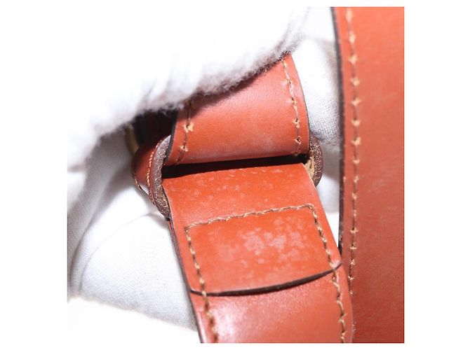 Louis Vuitton Vintage Sac d'Epaule Epi Leather PM Marrone - vista 7