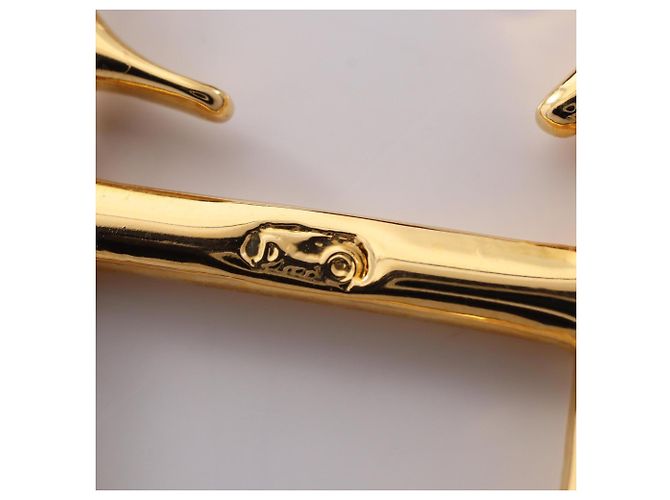 Christian Dior Dior CD Logo Halskette Braun Golden - Ansicht 7