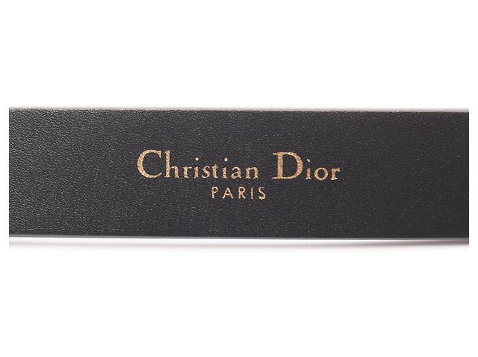 Christian Dior Damen-Gürtel mit CD-Logo-Schnalle Schwarz - Ansicht 4