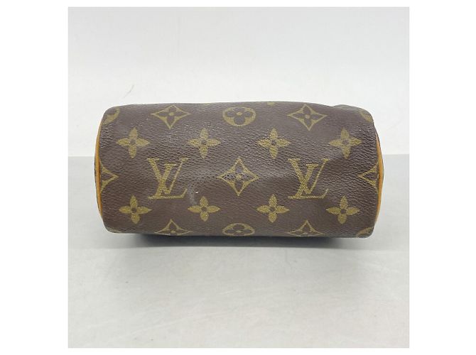 Borsa a mano Louis Vuitton Monogram Mini Speedy Marrone - vista 3