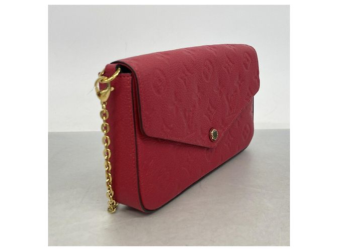 Pochette Félicie Louis Vuitton Monogram Empreinte Pochette Felicie Rosso - vista 2
