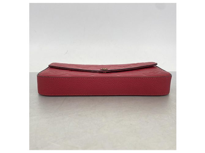 Pochette Félicie Louis Vuitton Monogram Empreinte Pochette Felicie Rosso - vista 3