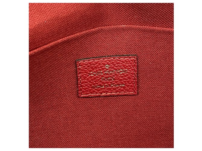 Pochette Félicie Louis Vuitton Monogram Empreinte Pochette Felicie Rosso - vista 5