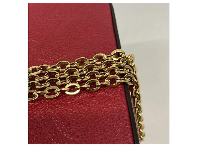Pochette Félicie Louis Vuitton Monogram Empreinte Pochette Felicie Rosso - vista 9
