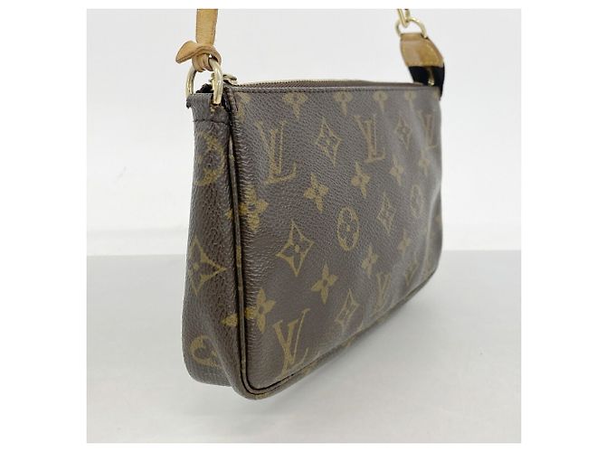 Borsa Louis Vuitton Monogram Pochette Accessoires Marrone - vista 2