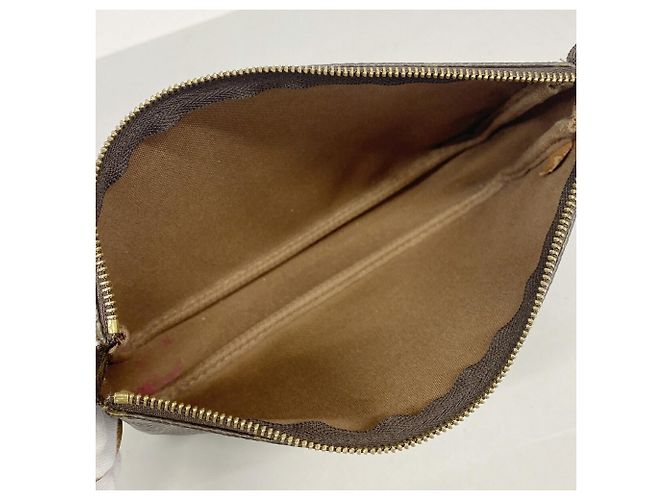 Borsa Louis Vuitton Monogram Pochette Accessoires Marrone - vista 4