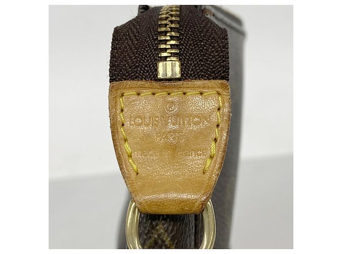 Borsa Louis Vuitton Monogram Pochette Accessoires Marrone - vista 5