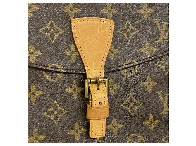 Borsa a tracolla Louis Vuitton Monogram Jeune Fille MM Marrone - vista 11