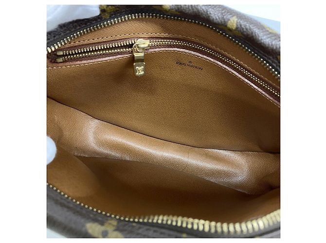 Borsa a tracolla Louis Vuitton Monogram Jeune Fille MM Marrone - vista 4