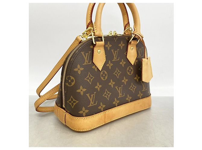 Sac à main Louis Vuitton Alma BB Monogram Marron - vue 2