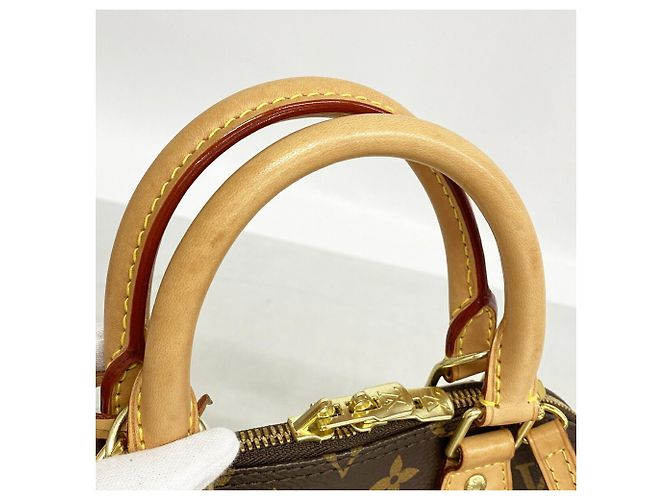 Sac à main Louis Vuitton Alma BB Monogram Marron - vue 6