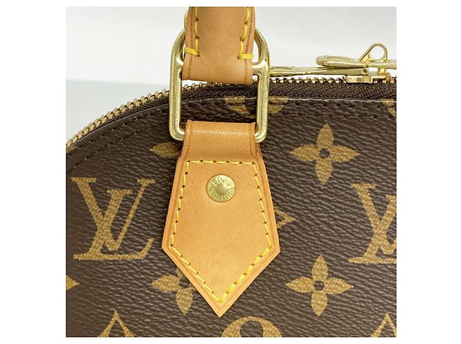 Sac à main Louis Vuitton Alma BB Monogram Marron - vue 7