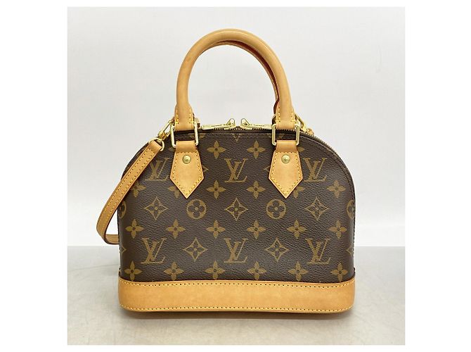 Sac à main Louis Vuitton Alma BB Monogram Marron - vue 9