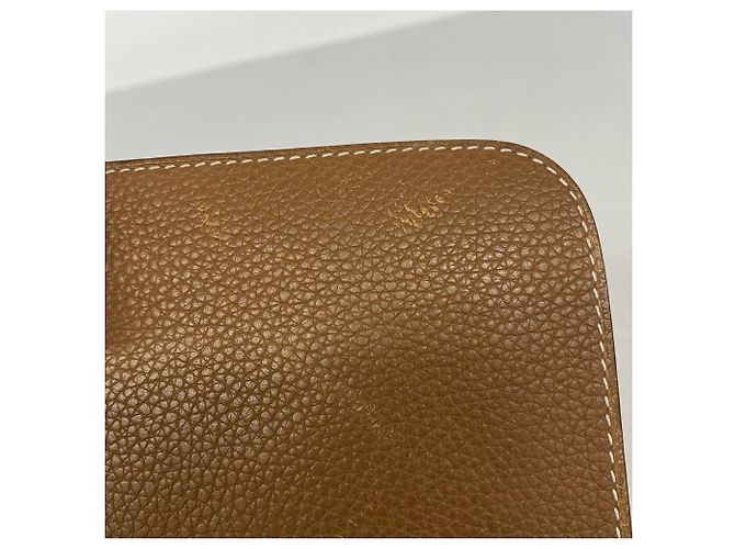 Hermès Cartera larga Hermes Dogon GM en piel Togo Gold Dorado - vista 5