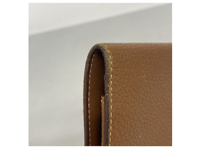 Hermès Cartera larga Hermes Dogon GM en piel Togo Gold Dorado - vista 6