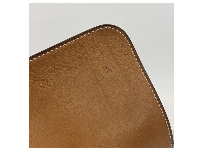 Hermès Cartera larga Hermes Dogon GM en piel Togo Gold Dorado - vista 9