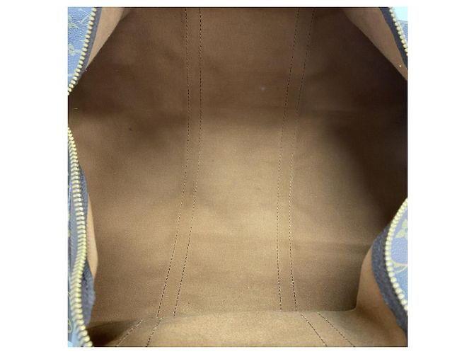 Sac Louis Vuitton Boston Monogram Keepall 50 Marron - vue 4