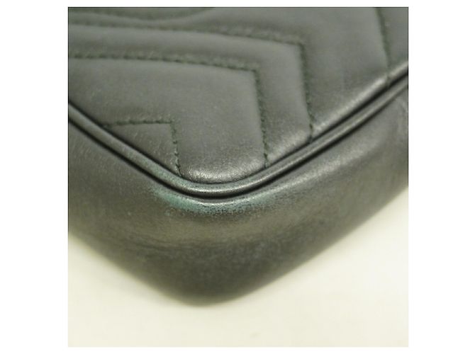 Borsa a tracolla Gucci GG Marmont Black Nero - vista 8
