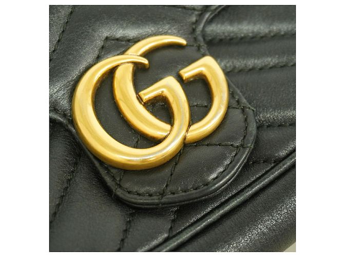 Borsa a tracolla Gucci GG Marmont Black Nero - vista 9