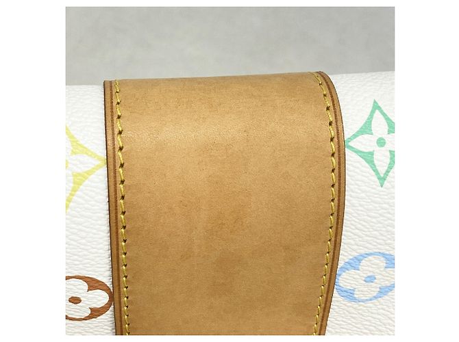 Borsa a tracolla Louis Vuitton Monogram Multicolor Patty Bianco - vista 7