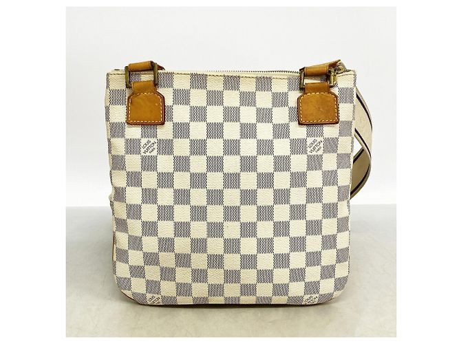 Louis Vuitton Damier Azur Pochette Bosphore Shoulder Bag Bianco - vista 10